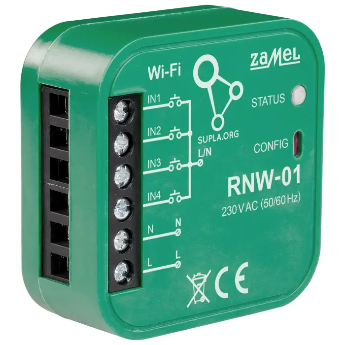 INTERFEJS WEJŚĆ RNW-01 Wi-Fi SUPLA ZAMEL