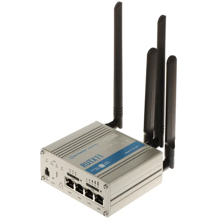 PUNKT DOSTĘPOWY 4G LTE +ROUTER RUTX11 Dual SIM Bluetooth BLE, Wi-Fi 5, 2.4 GHz, 5 GHz, 867 Mb/s Teltonika