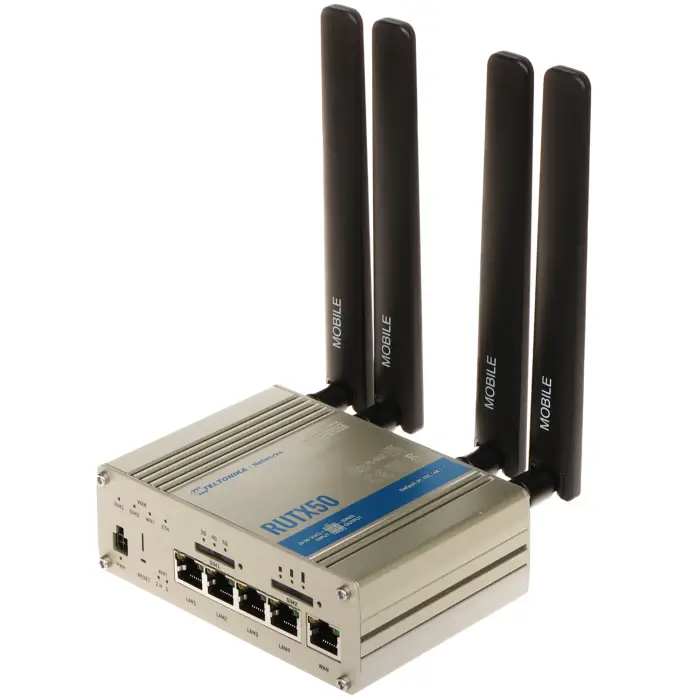 PUNKT DOSTĘPOWY 5G +ROUTER RUTX50 Dual SIM Wi-Fi 5, 2.4 GHz, 5 GHz, 867 Mb/s Teltonika