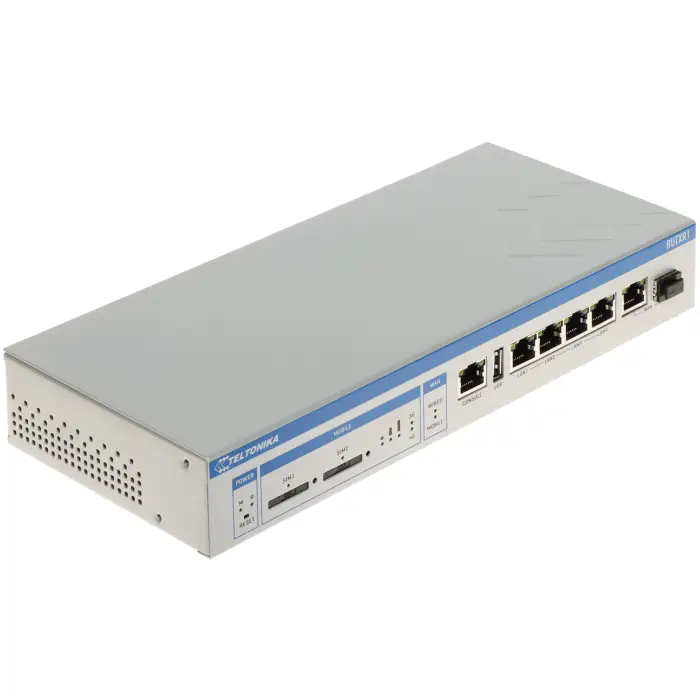 PUNKT DOSTĘPOWY 4G LTE +ROUTER RUTXR1 Dual SIM SFP Wi-Fi 5, 2.4 GHz, 5 GHz, 867 Mb/s Teltonika