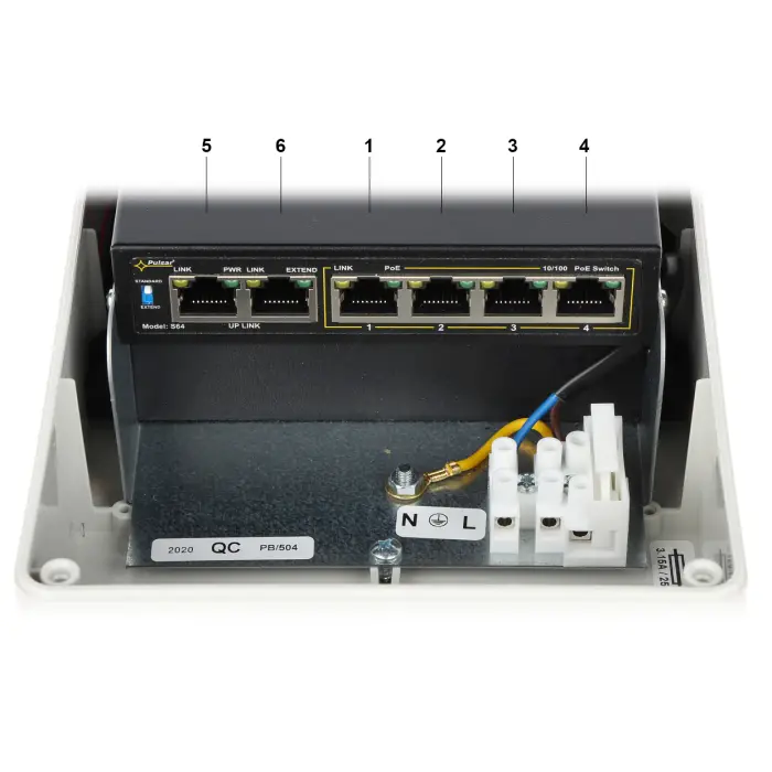 SWITCH POE S-64H 4-PORTOWY PULSAR