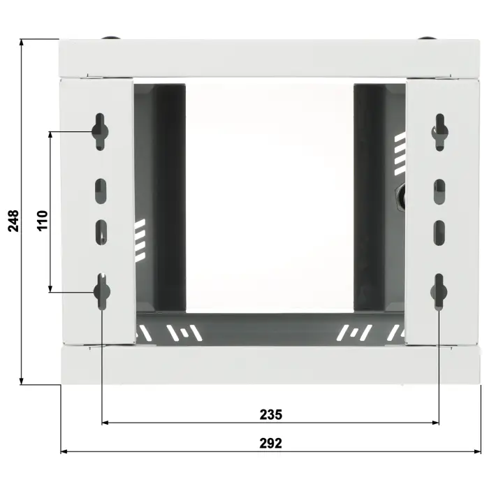 SZAFA RACK WISZĄCA S-RC10-4U-300GG STALFLEX