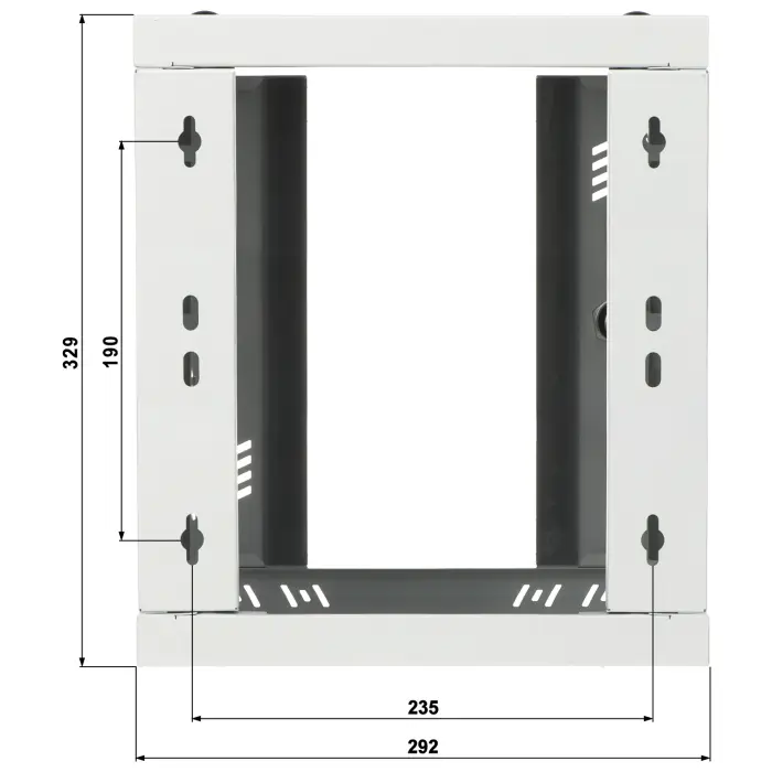 SZAFA RACK WISZĄCA S-RC10-6U-300GG STALFLEX