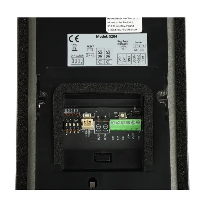 WIDEODOMOFON S204 VIDOS 2IP