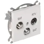 GNIAZDO KOŃCOWE SANTRA/4160-10/EPN R-TV + 2xSAT Elektro-Plast