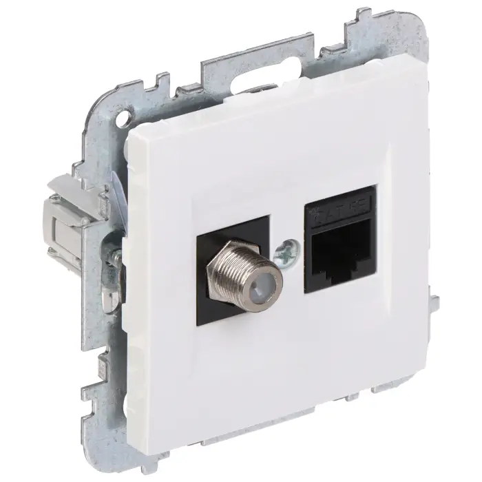 GNIAZDO KOŃCOWE SANTRA/4190-10/EPN TYP F + RJ45 Elektro-Plast