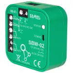 INTELIGENTNY STEROWNIK BRAM I DRZWI SBW-02 Wi-Fi, SUPLA 12 ... 24 V AC/DC ZAMEL