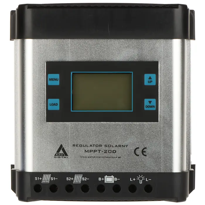 REGULATOR SOLARNY ŁADOWANIA AKUMULATORÓW SCC-20A-MPPT-LCD AZO Digital