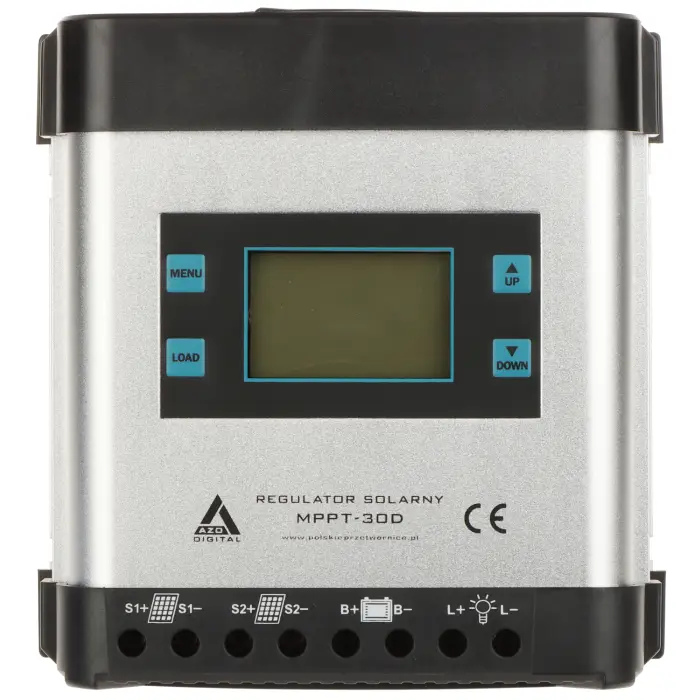 REGULATOR SOLARNY ŁADOWANIA AKUMULATORÓW SCC-30A-MPPT-LCD AZO Digital