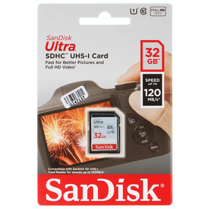 KARTA PAMIĘCI SD-10/32-SAND UHS-I, SDHC 32 GB SANDISK