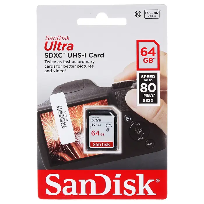 KARTA PAMIĘCI SD-10/64-SAND UHS-I, SDXC 64 GB SANDISK