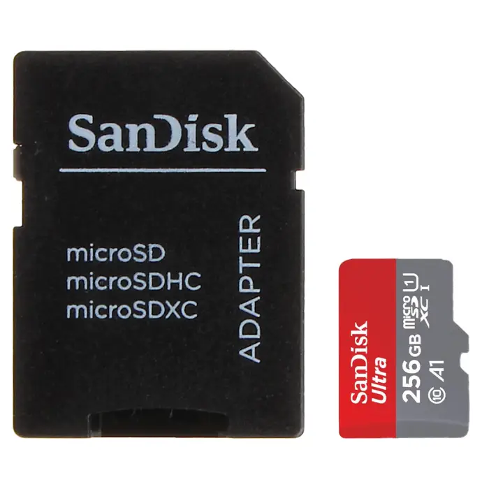 KARTA PAMIĘCI SD-MICRO-10/256-SANDISK microSD UHS-I, SDXC 256 GB SANDISK