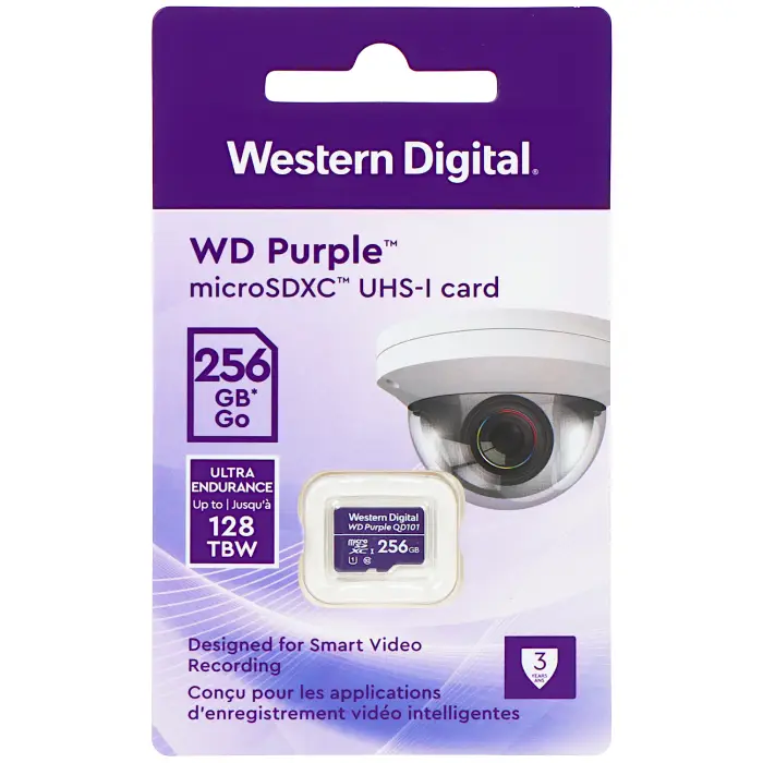 KARTA PAMIĘCI SD-MICRO-10/256-WD microSD UHS-I, SDXC 256 GB Western Digital