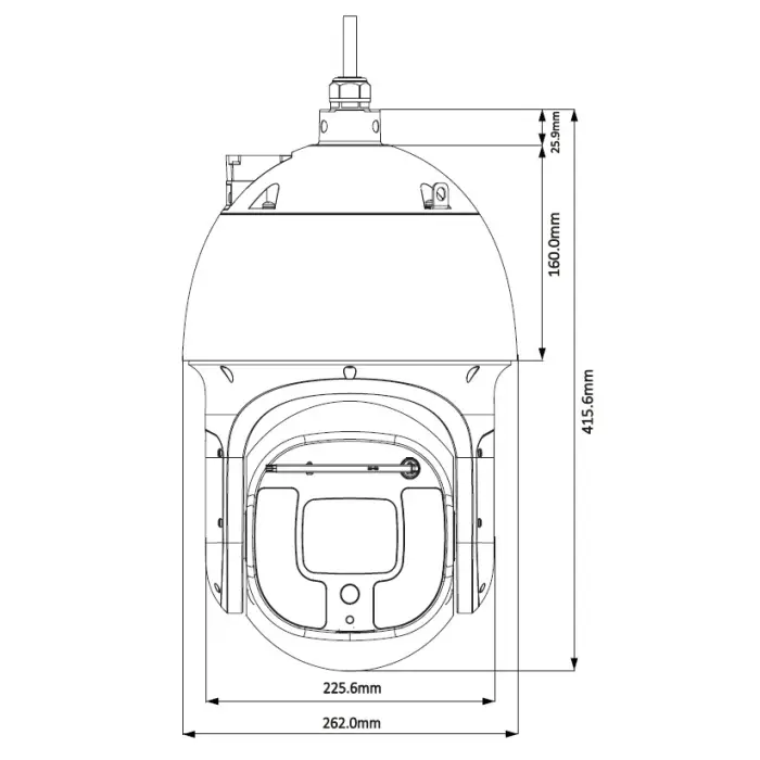 KAMERA IP SZYBKOOBROTOWA ZEWNĘTRZNA SD8A440-HNF-PA - 4 Mpx, 5.6 ... 223 mm DAHUA