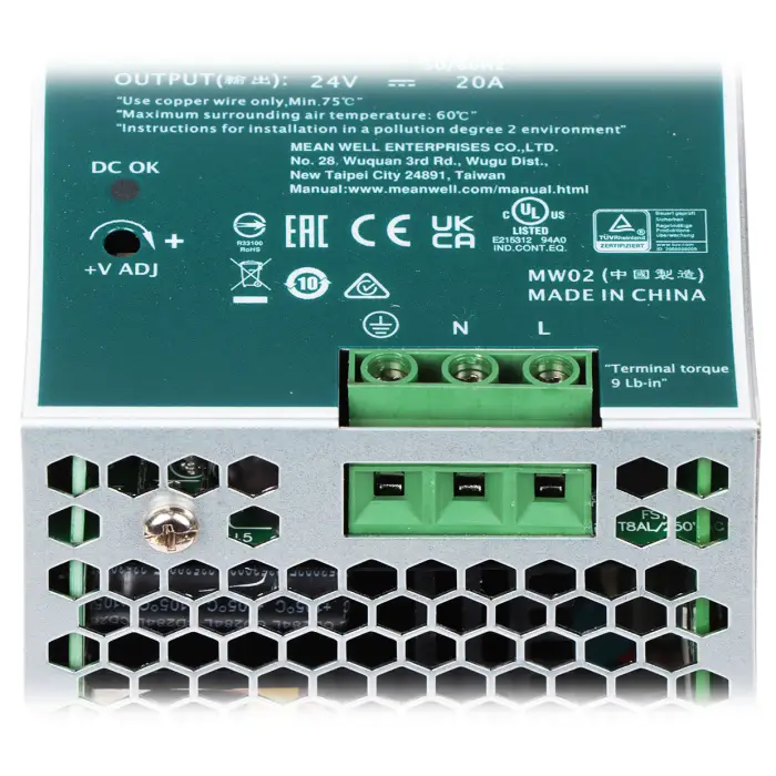 ZASILACZ IMPULSOWY SDR-480-24 MEAN WELL