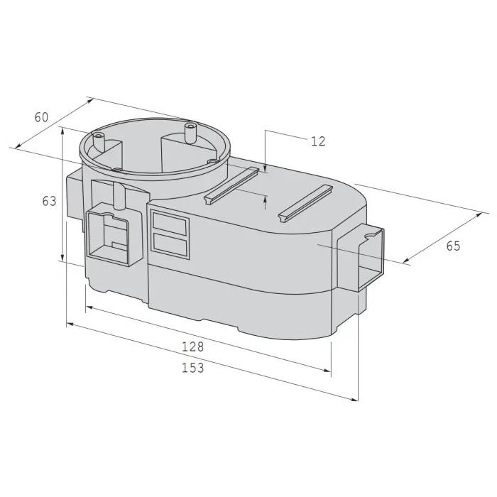 PUSZKA PODTYNKOWA PODWÓJNA SE-2X60-G SIMET