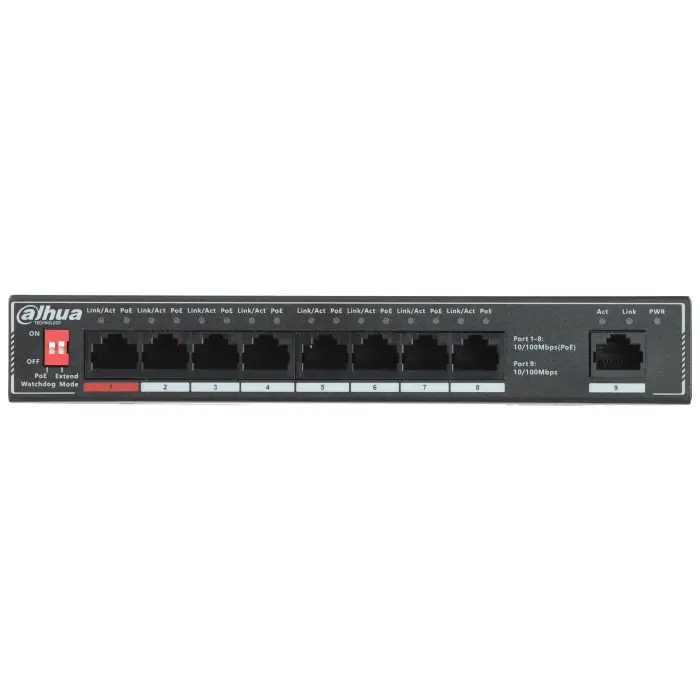 SWITCH POE SF1009P 8-PORTOWY DAHUA