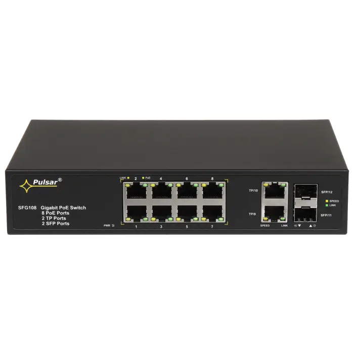 SWITCH POE SFG-108 8-PORTOWY SFP PULSAR