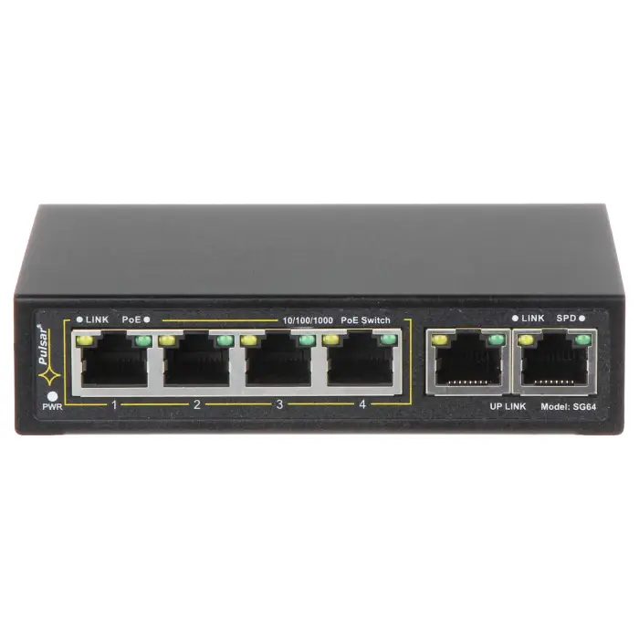 SWITCH POE SG-64 4-PORTOWY PULSAR