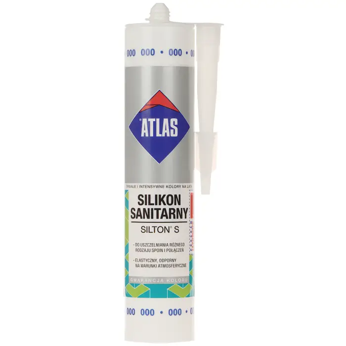 SILIKON SANITARNY SIL-S280-T/ATLAS SILTON S KARTUSZ 280 ml BEZBARWNY
