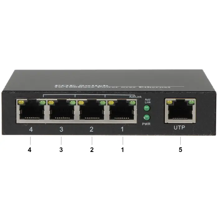 SWITCH POE SPS-4P/1 5-PORTOWY