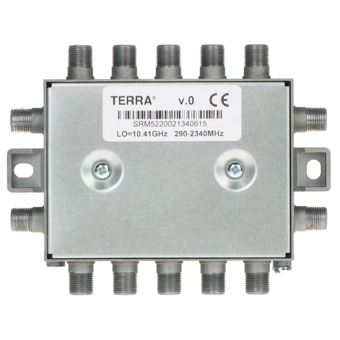 MULTISWITCH PRZELOTOWY UNICABLE I/II SRM-522 5 WEJŚĆ / 5 WYJŚĆ + 2 WYJŚCIA UNICABLE TERRA