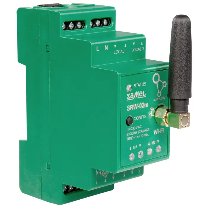INTELIGENTNY STEROWNIK ROLET SRW-02M Wi-Fi 230 V AC ZAMEL
