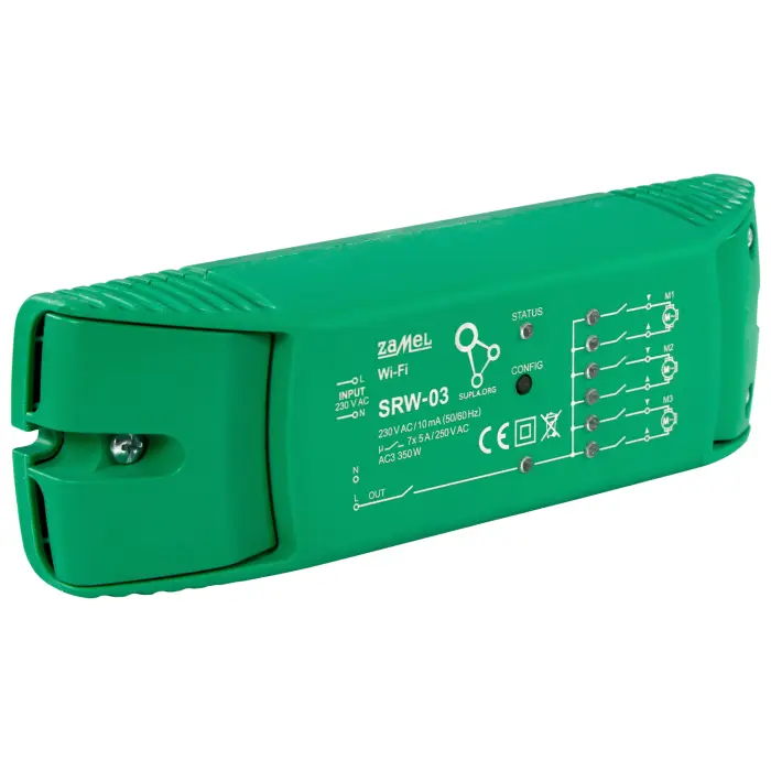 INTELIGENTNY STEROWNIK ROLET SRW-03 Wi-Fi, 230 V AC ZAMEL