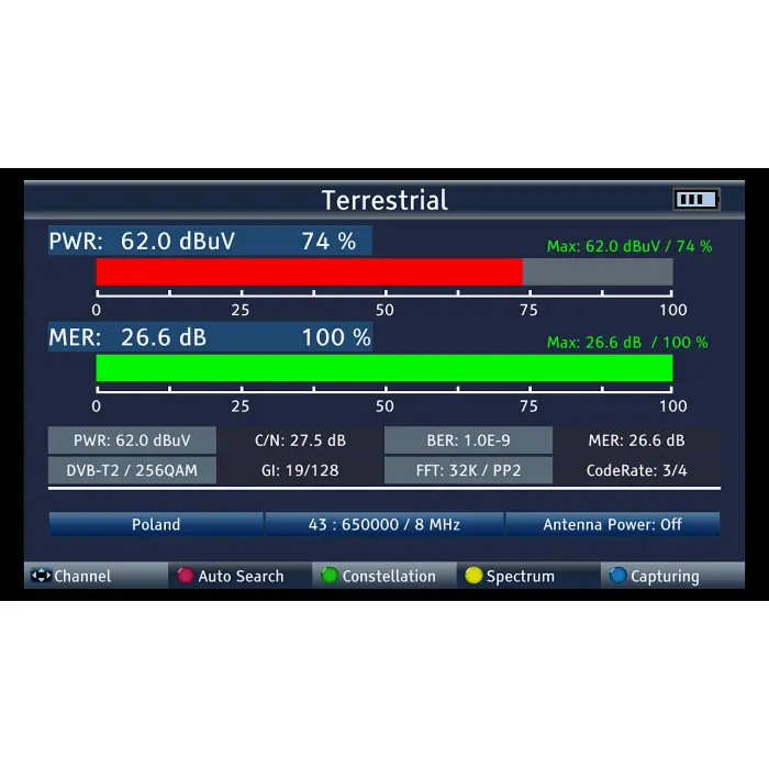 UNIWERSALNY MIERNIK ST-6986 DVB-T/T2 DVB-S/S2 DVB-C SIGNAL