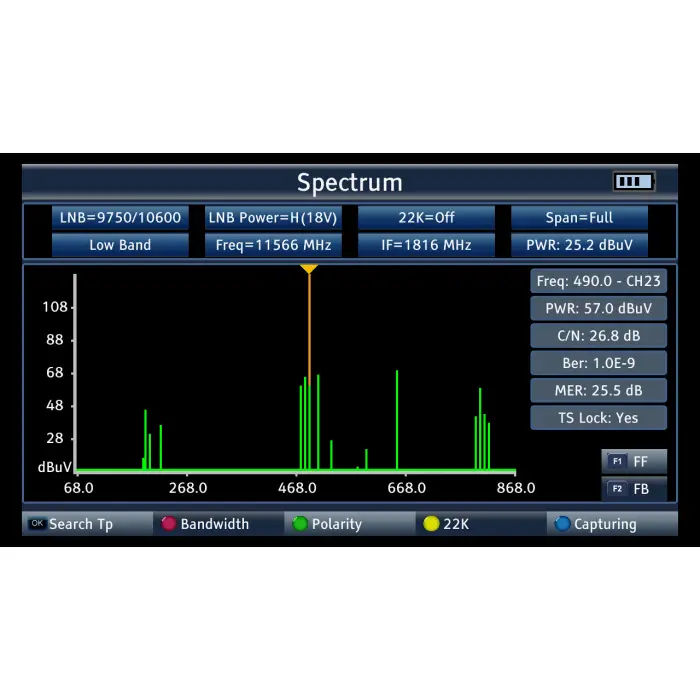 UNIWERSALNY MIERNIK ST-6986 DVB-T/T2 DVB-S/S2 DVB-C SIGNAL