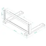 STOJAK RACK STR19-2U-B STALFLEX