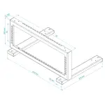 STOJAK RACK STR19-3U-B STALFLEX