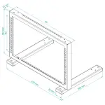 STOJAK RACK STR19-6U-B STALFLEX