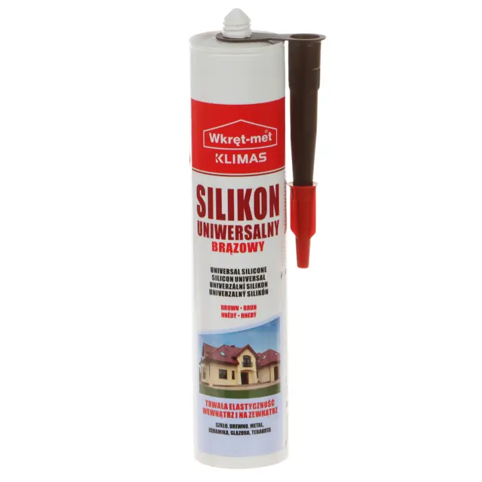 SILIKON UNIWERSALNY SUN-310-BR KARTUSZ 310 ml BRĄZOWY WKRĘT-MET KLIMAS