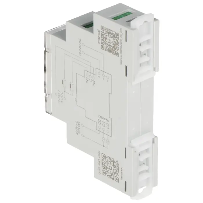 PODWÓJNY, BEZPOTENCJAŁOWY INTELIGENTNY PRZEŁĄCZNIK SWITCHBOX-D-DC-DIN/BLEBOX Wi-Fi, 230 V AC, 30 V DC