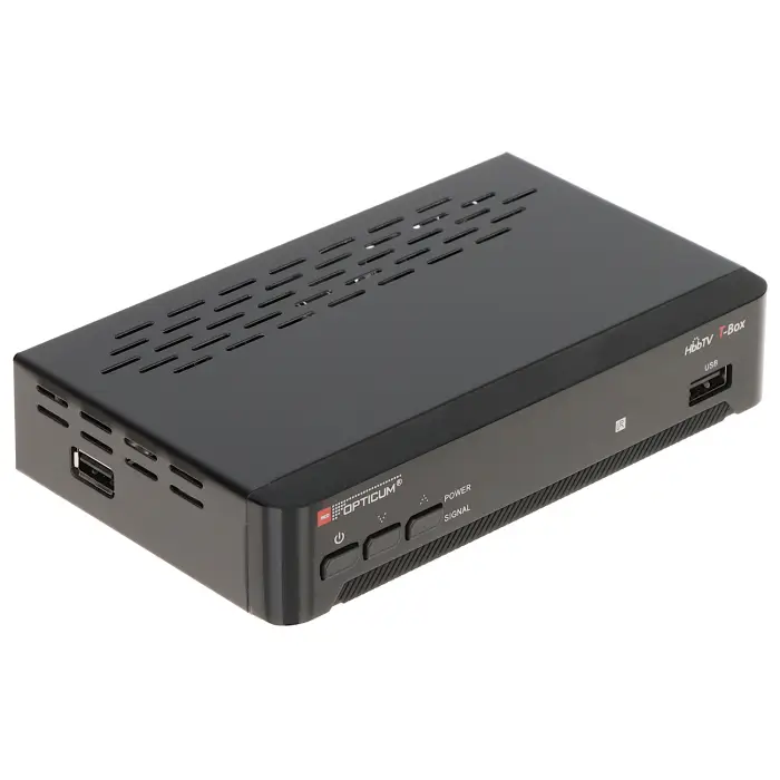 TUNER CYFROWY HD DVB-T/DVB-T2 T-BOX H.265/HEVC HbbTV OPTICUM