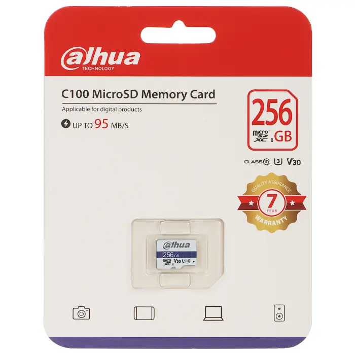 KARTA PAMIĘCI TF-C100/256GB microSD UHS-I, SDXC 256 GB DAHUA