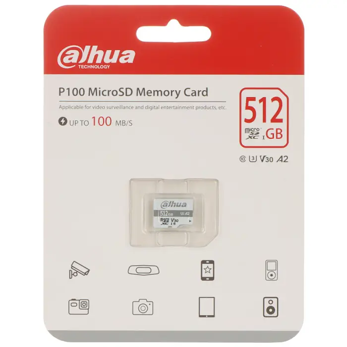 KARTA PAMIĘCI TF-P100/512GB microSD UHS-I, SDXC 512 GB DAHUA