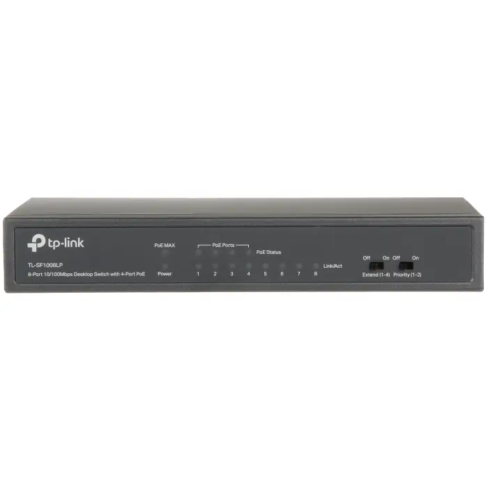 SWITCH POE TL-SF1008LP 8-PORTOWY TP-LINK