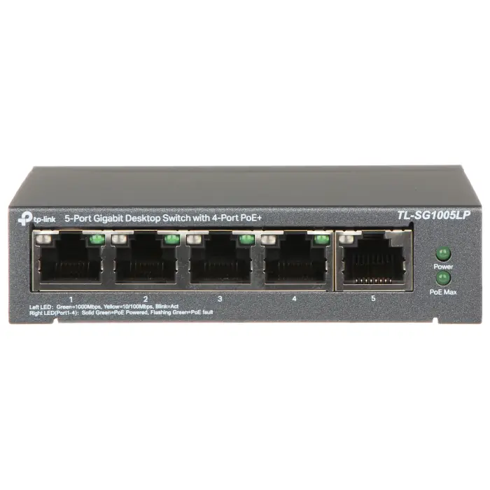 SWITCH POE TL-SG1005LP 5-PORTOWY TP-LINK