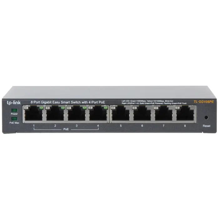 SWITCH POE TL-SG108PE 8-PORTOWY TP-LINK