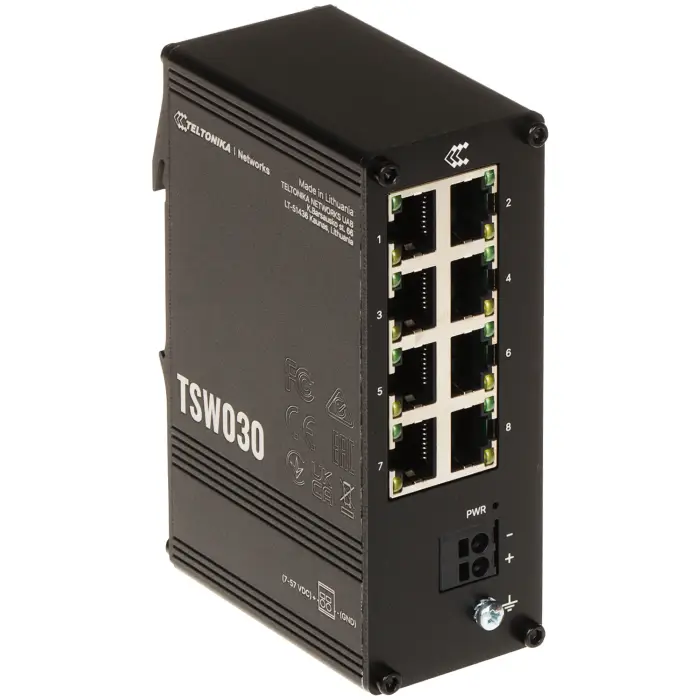 SWITCH PRZEMYSŁOWY TSW030 8-PORTOWY Teltonika