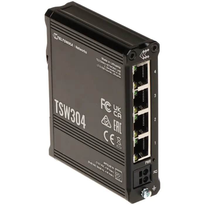 SWITCH PRZEMYSŁOWY TSW304 4-PORTOWY Teltonika