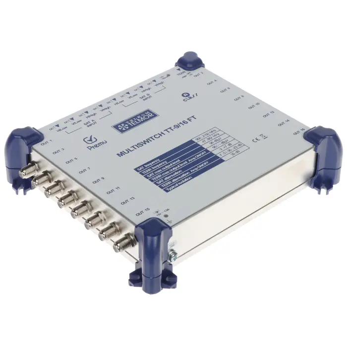 MULTISWITCH TT-9/16-FT-PREMU 9 WEJŚĆ / 16 WYJŚĆ PREMU TELMOR