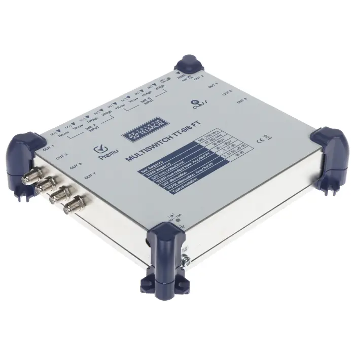 MULTISWITCH TT-9/8-FT-PREMU 9 WEJŚĆ / 8 WYJŚĆ PREMU TELMOR