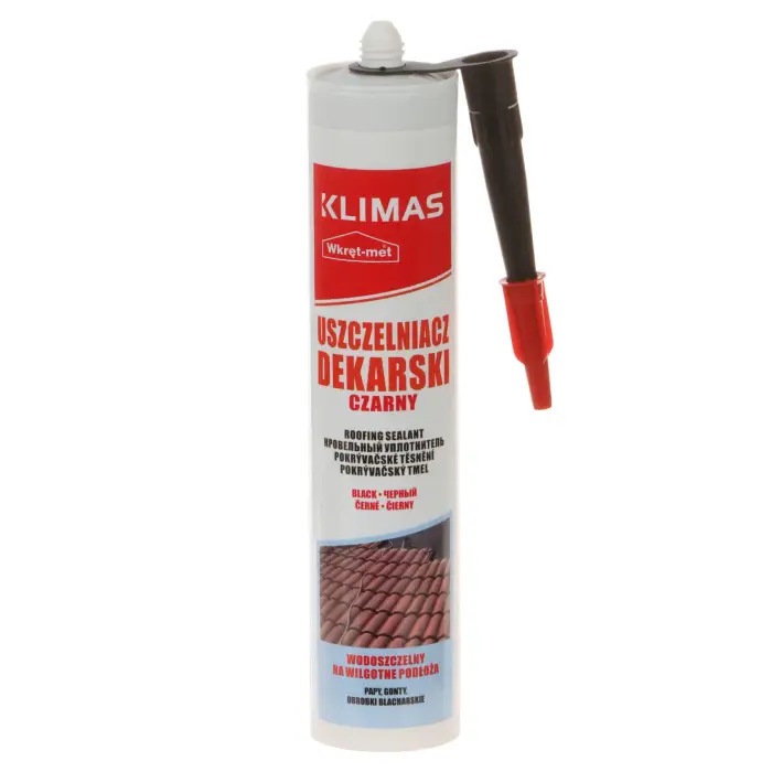 USZCZELNIACZ DEKARSKI UDE-310-CZ KARTUSZ 310 ml CZARNY WKRĘT-MET KLIMAS