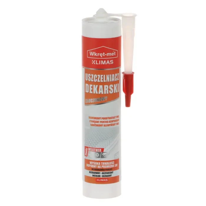 USZCZELNIACZ DEKARSKI UDK-310-BB KARTUSZ 310 ml BEZBARWNY WKRĘT-MET KLIMAS