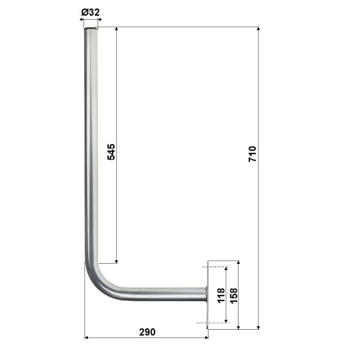 UCHWYT MUROWY UML-32L30X60