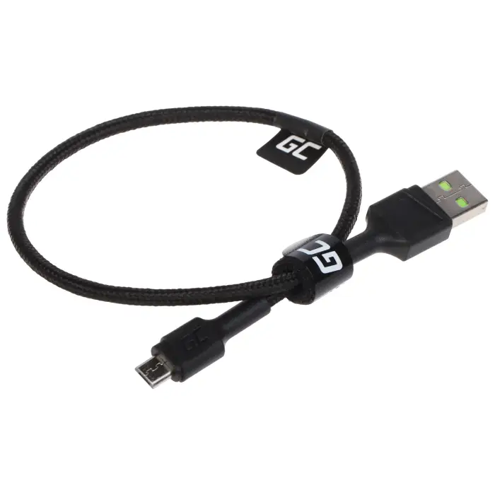 PRZEWÓD USB-A/USB-MICRO/0.3M-GC PowerStream 0.3 m Green Cell