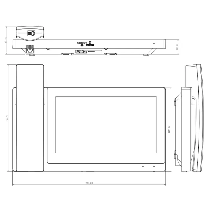 PANEL WEWNĘTRZNY IP VTH5421EW-H Wi-Fi / IP DAHUA